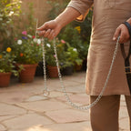 Normal Steel Dog Chain Collar | Classic Slip Training Link Chain Durable | For Medium & Large Dogs