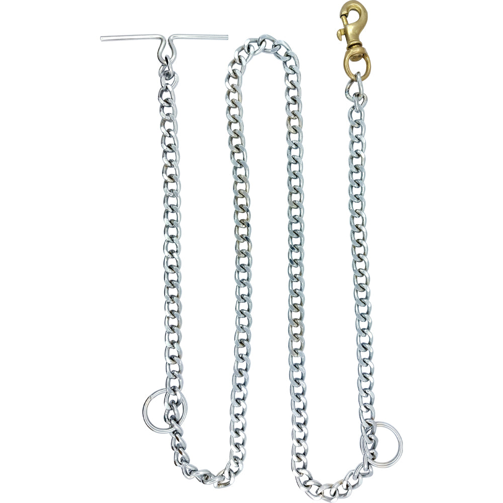 Grinded Steel Dog Chain Collar | Smooth Polished Finish Anti-Tangle Slip Chain | For Medium & Large Dogs