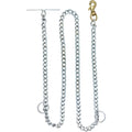 Grinded Steel Dog Chain Collar | Smooth Polished Finish Anti-Tangle Slip Chain | For Medium & Large Dogs