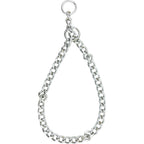 Grinded Steel Dog Choke Chain Collar | Professional Heavy-Duty Smooth Slip Training Collar | For Large Breed Dogs