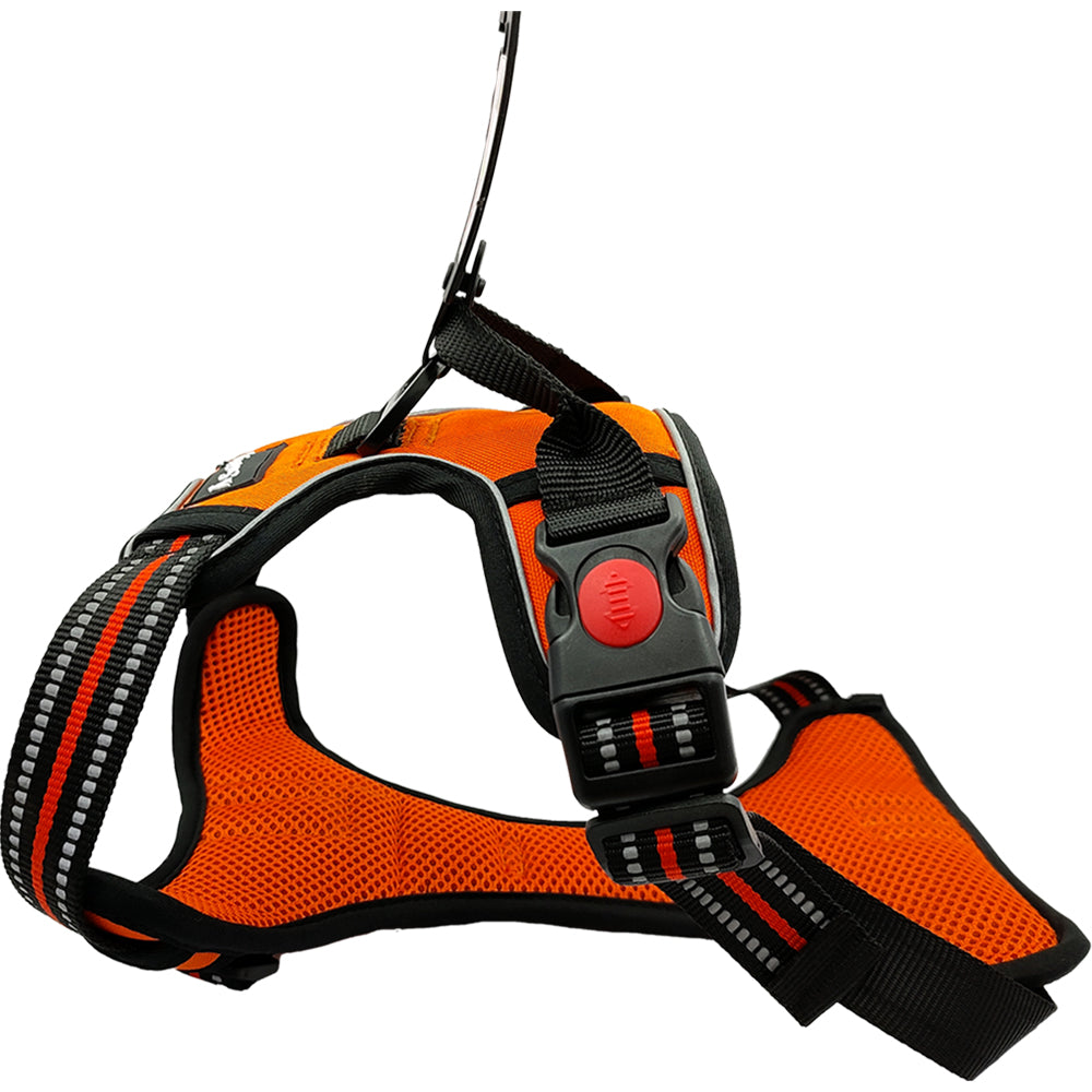 Double Ring Dog Chest Harness | Dual-Clip Adjustable No-Pull Walking Harness | For All Breed Dogs