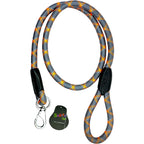 Short Braided Nylon Rope Dog Leash | Traffic Control Training Lead with Soft Grip | For All Breed Dogs