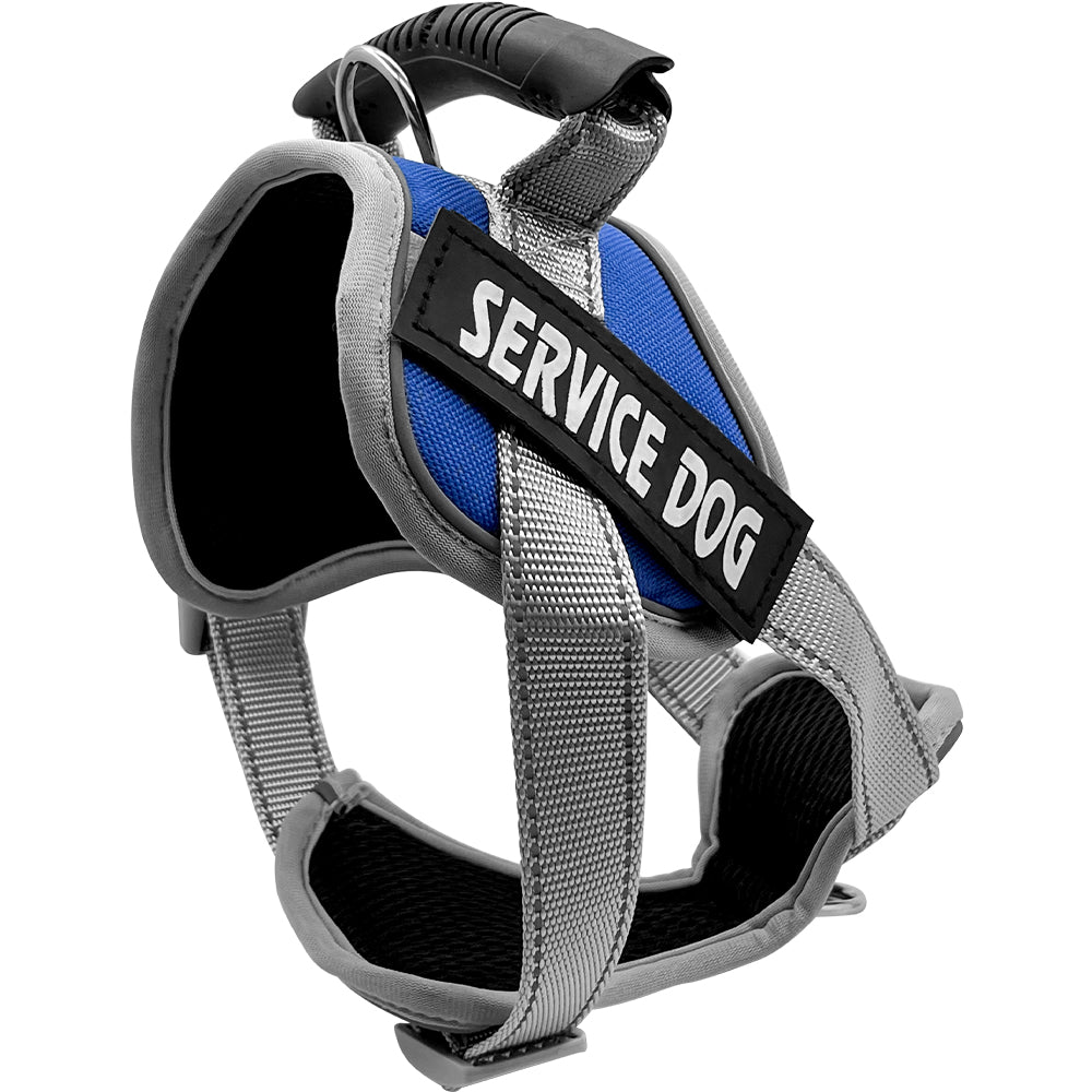 Service Dog Vest Harness | Adjustable Heavy-Duty Working Dog Identification Jacket | For Large Dogs