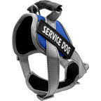 Service Dog Vest Harness | Adjustable Heavy-Duty Working Dog Identification Jacket | For Large Dogs