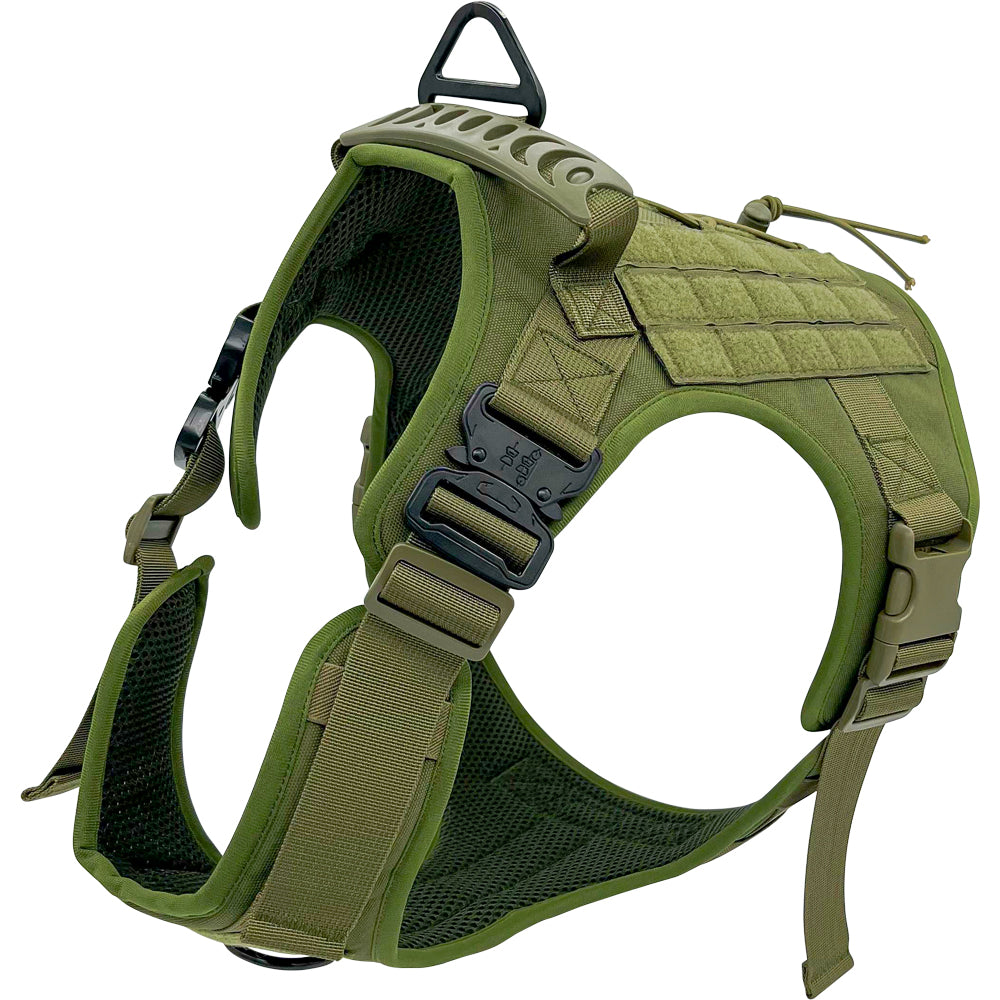 Tactical Dog Harness | Military-Grade MOLLE Adjustable Vest with Top Handle | For Medium & Large Dogs