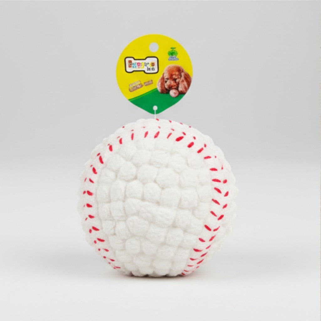 EE Toys Latex Squeaky Baseball Dog Chew Toy | Durable Bounce Ball | For Small to Medium Dogs