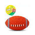 EE Toys Latex Squeaky American Rugby Dog Chew Toy | Durable Bounce Ball | For Small to Medium Dogs