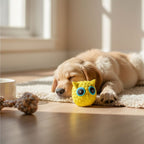 EE Toys Latex Squeaky Owl Dog & Cat Toy | Soft Animal Figure Fun Chew | For Small to Medium Pets