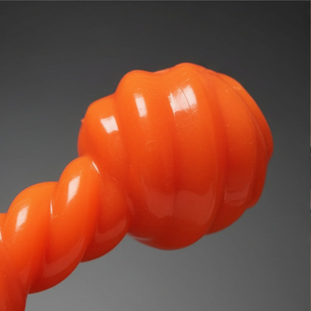 EE Toys TPR Twisted Dumbbell Dog Chew Toy | Durable Rubber Interactive Dental Chew | For All Breed Dogs