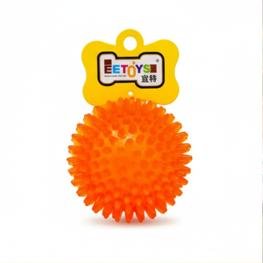 EE Toys TPR Squeaky Ball Dog Toy | Durable Rubber Interactive Bounce Squeaker Ball | For All Breed Dogs