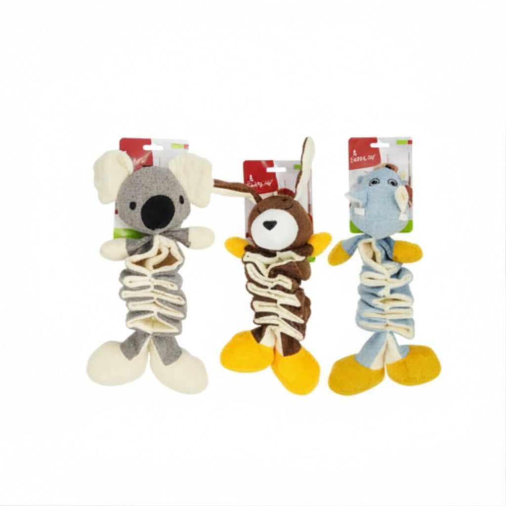 Crinkle Plush Dog & Cat Toy | Soft Crinkling Sound Stuffed Animal Toy | For All Pets
