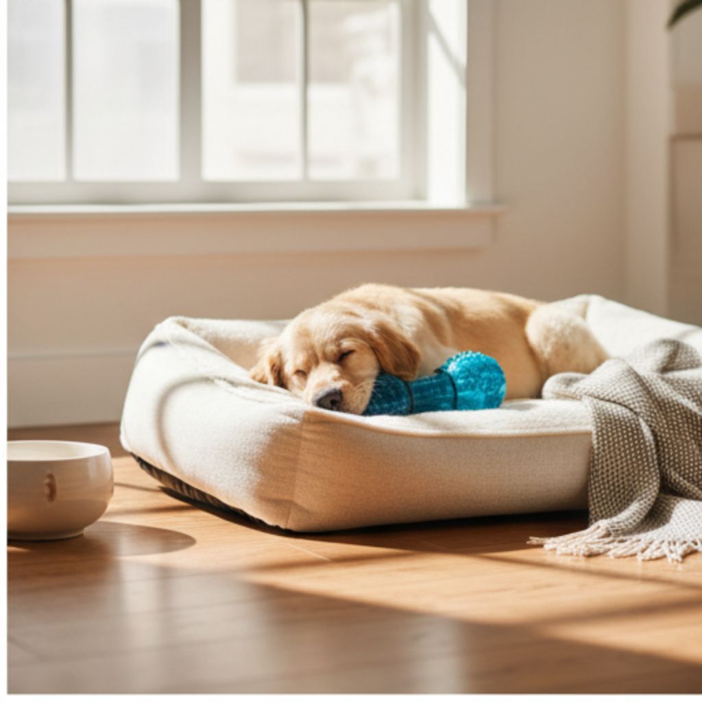 Nunbell Spike Dumbbell Treat Dispenser Dog Toy | Interactive IQ Puzzle Rubber Feeder Toy | For All Breed Dogs