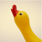 Squeaky Vinyl Duck Dog Toy | Soft Squeaking Rubber Bird Chew Toy | For Small to Medium Dogs