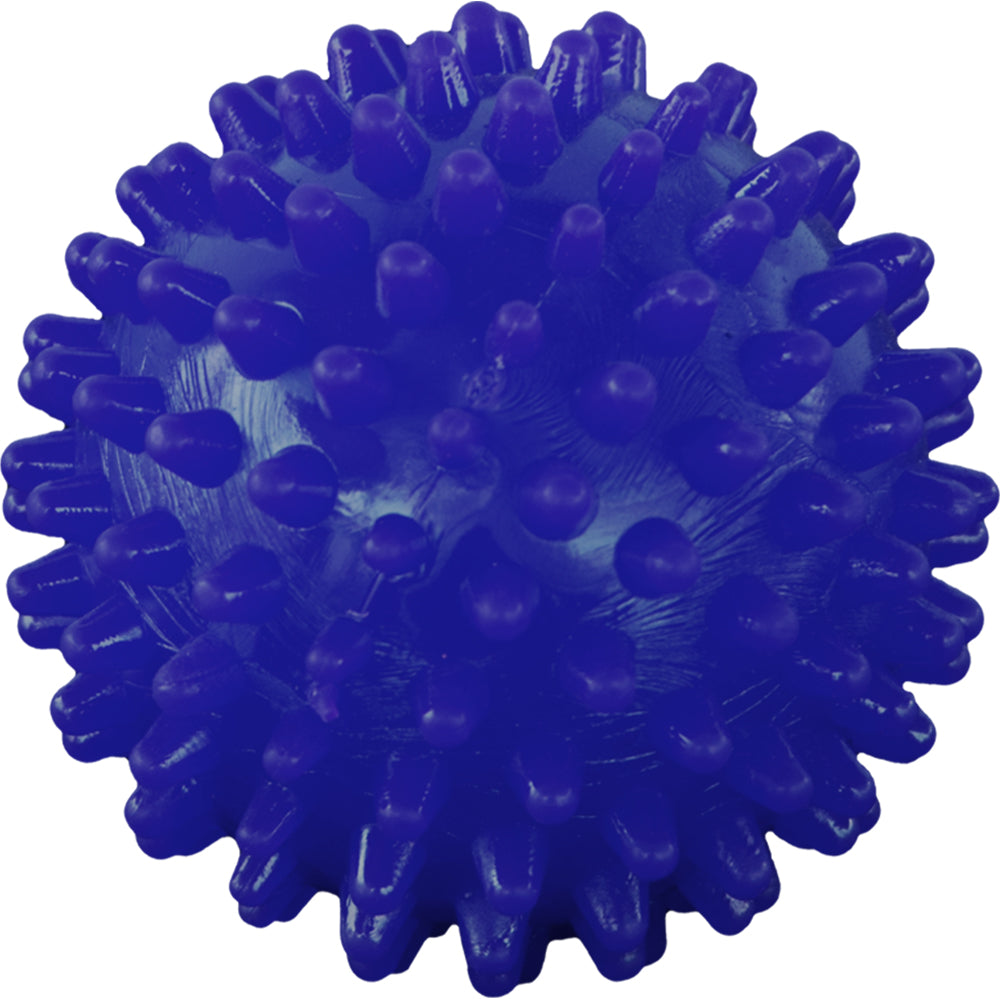 Squeaky Vinyl Spike Ball Dog Toy | Durable Textured Rubber Bounce Ball | For All Breed Dogs
