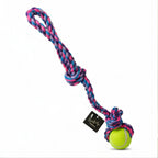 2-Knot 2-String Cotton Rope Dog Toy | Braided Interactive Tug-of-War Chew | For All Breed Dogs