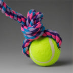 2-Knot 2-String Cotton Rope Dog Toy | Braided Interactive Tug-of-War Chew | For All Breed Dogs
