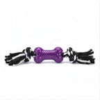 2-Knot Bone Cotton Rope Dog Toy | Durable Interactive Tug-of-War Chew | For All Breed Dogs