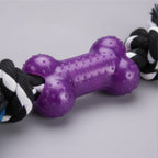 2-Knot Bone Cotton Rope Dog Toy | Durable Interactive Tug-of-War Chew | For All Breed Dogs