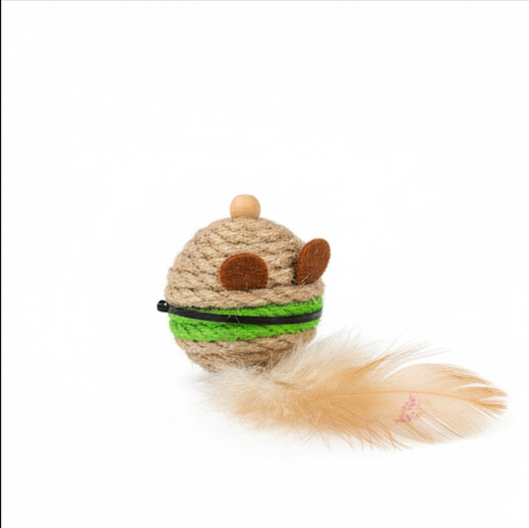 Rest & Roll Cat Interactive Ball | Basic Jingle Bell Rolling Play Toy Lightweight | For Cats & Kittens