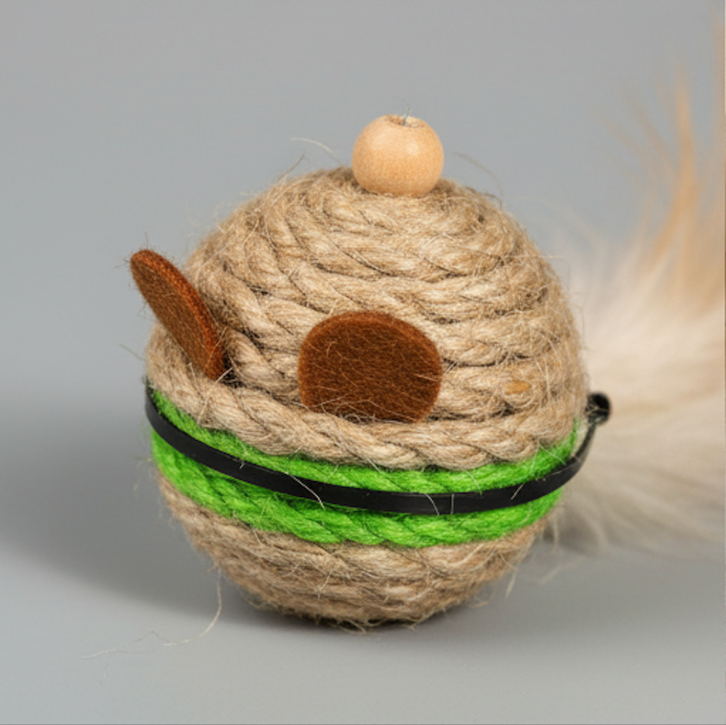 Rest & Roll Cat Interactive Ball | Basic Jingle Bell Rolling Play Toy Lightweight | For Cats & Kittens