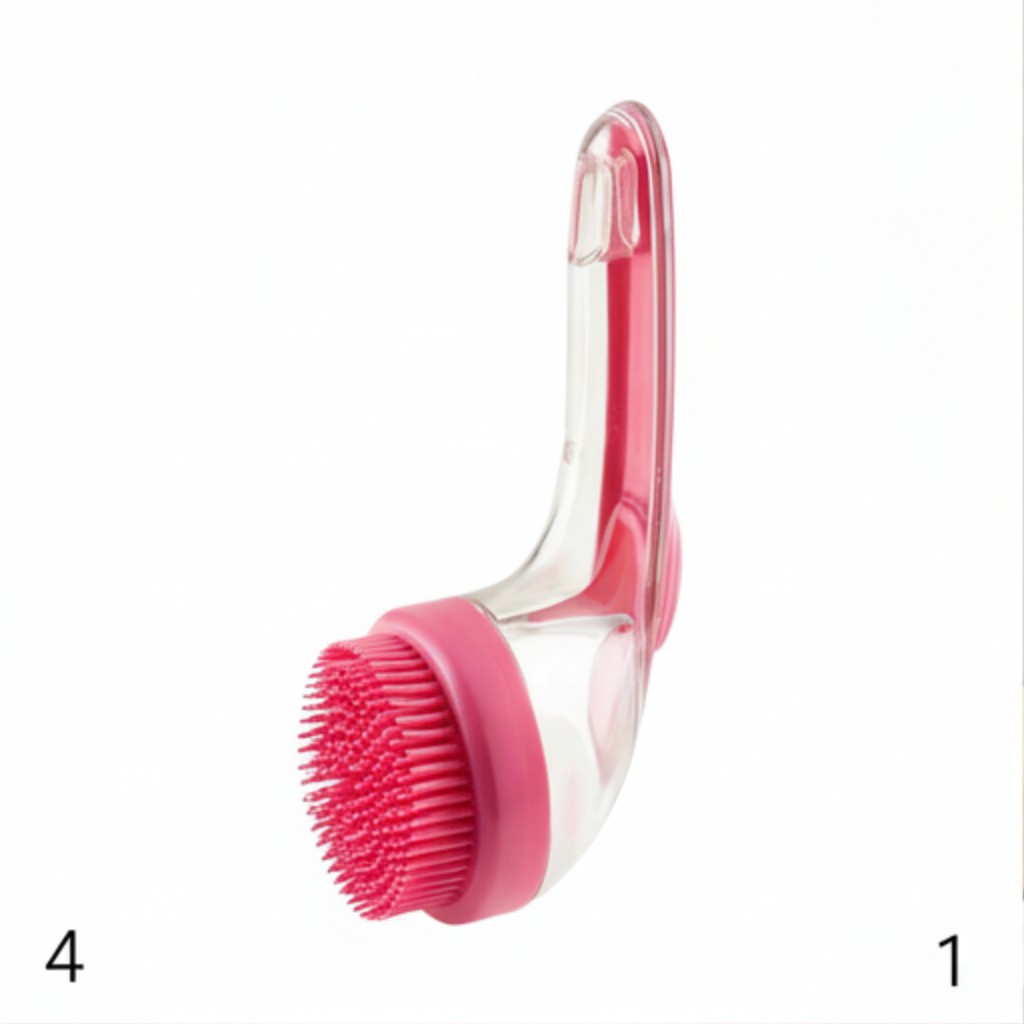 Nunbell Pet Shampoo Dispenser Brush with Handle | Bathing Soap Dispenser Brush Wall-Mount | For Dogs & Cats