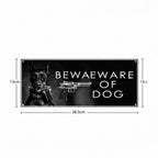 Printed Dog Sign Plate | Colourful Personalised Pet ID Door & Gate Sign | Durable Plastic