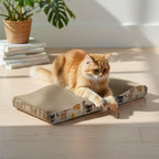 Wave Cardboard Cat Scratcher | Eco-Friendly Corrugated Scratching Pad with Catnip Included | For Cats