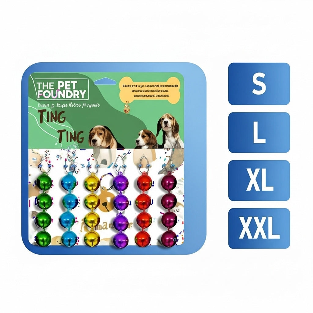 Plain Dog Training Door Bell | Potty Training Bell with Rope | For Dogs & Puppies