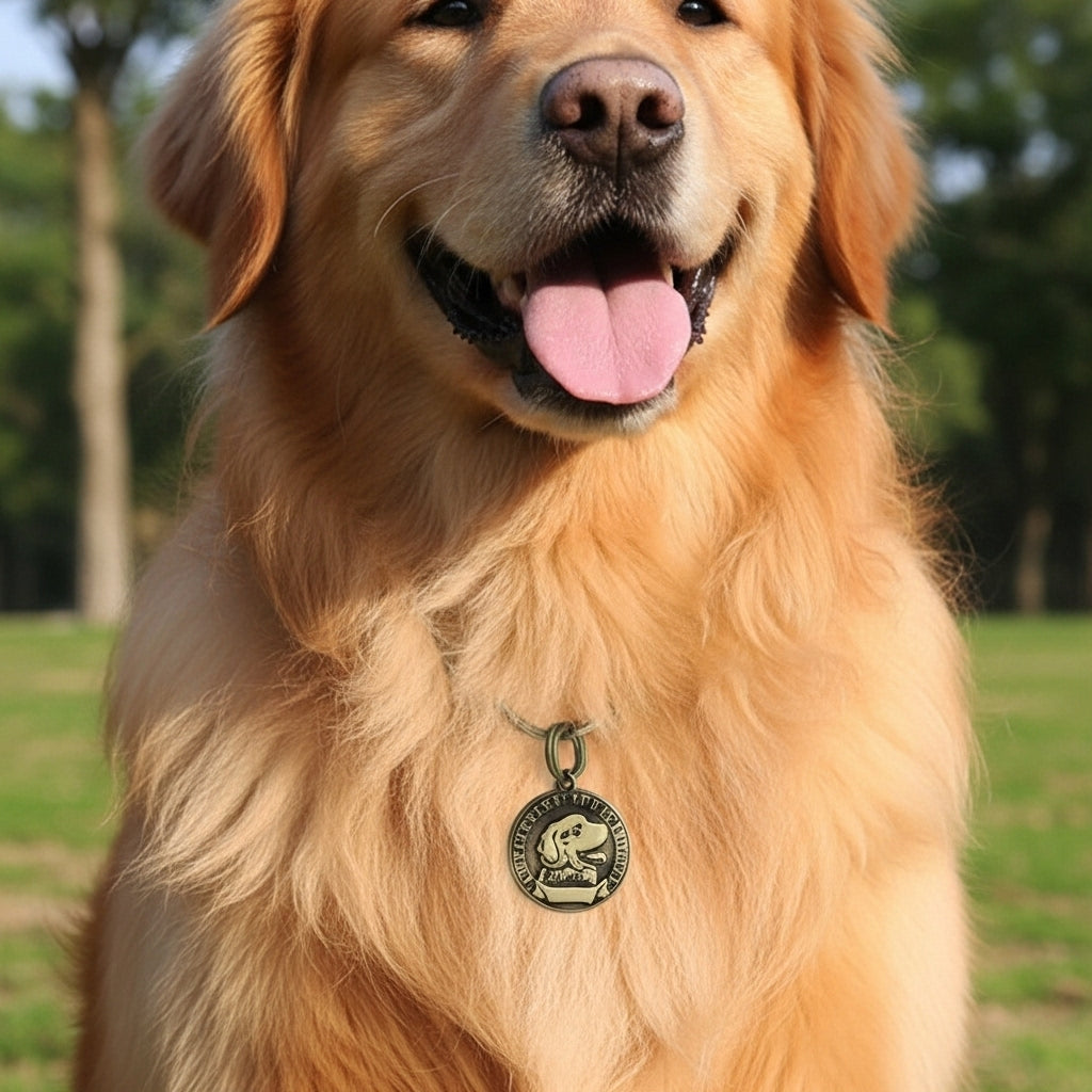 Pet ID Tag | Personalised Engraved Metal Identification Tag Lightweight | For Dogs & Cats