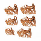 Plastic Dog Muzzle with Leather Strap | Breathable Anti-Bite Basket Adjustable | For Medium & Large Dogs