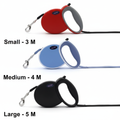 Holy Paws Retractable Dog Leash | Extendable Nylon Lead with Auto-Lock Brake Button | Adjustable Length | For Small to Large Dogs