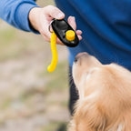 Dog Training Clicker with Spiral Chain | Positive Reinforcement Sound Aid Wrist Coil | For All Breed Dogs