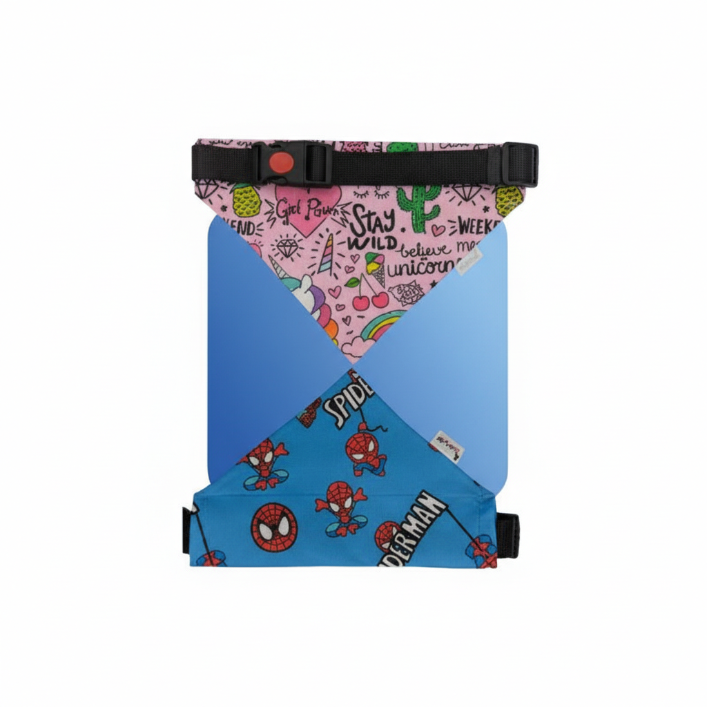 Printed Pet Bandana | Soft Cotton Washable Neck Scarf Multiple Colours | For Dogs & Cats