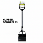Nunbell XL Dog Poop Scooper | Extra-Large Heavy-Duty Long Handle Waste Picker | For Large Breed Dogs