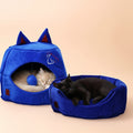 Enclosed Cat House | Cosy Plush Warm Sleeping Pod Hideaway | For Cats & Small Dogs