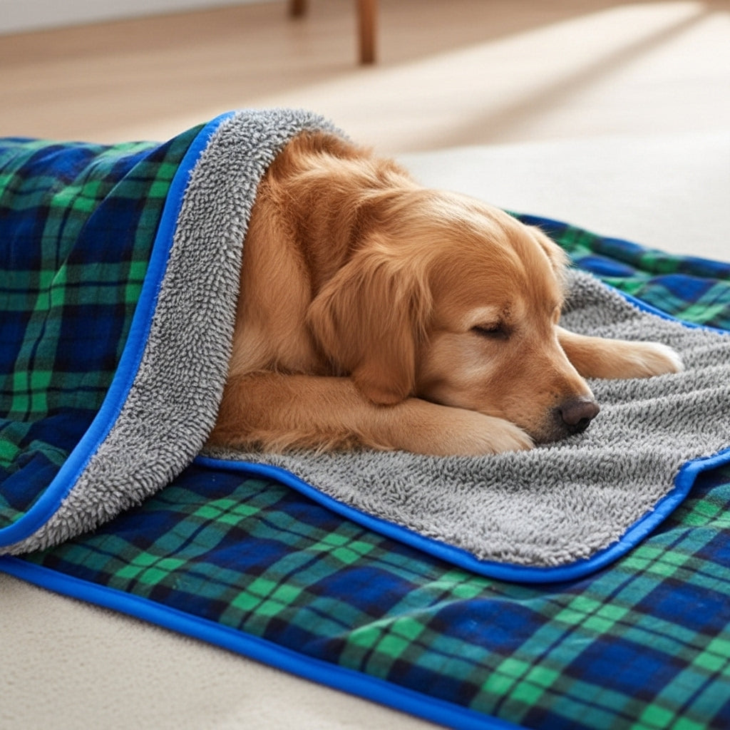 Soft Velvet Pet Blanket | Warm Cosy Fleece Dog & Cat Sleeping Blanket Washable | Multiple Sizes