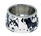 Printed Melamine Pet Food Bowl | Durable Colourful Design Feeding Dish | For Dogs & Cats