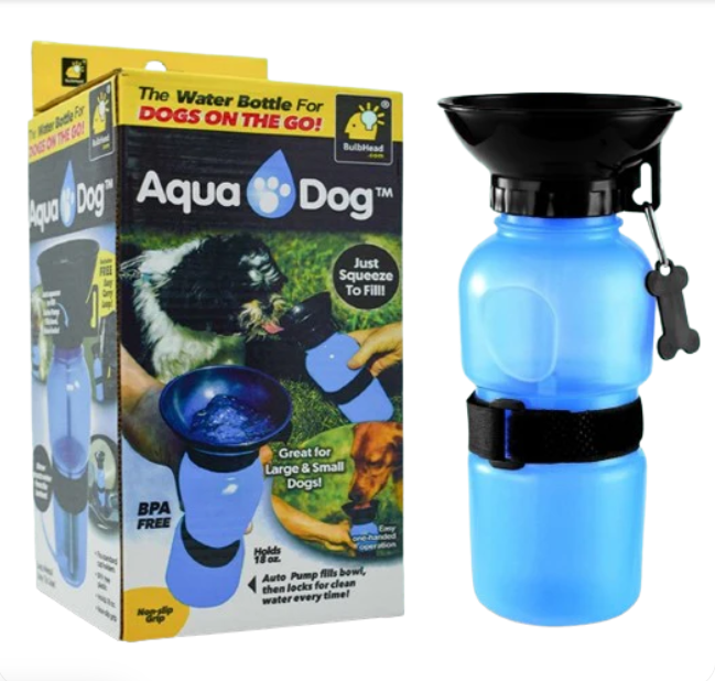 Aqua Portable Pet Water Bottle | Leak-Proof BPA-Free Dog Travel Drinking Dispenser | For Dogs & Cats