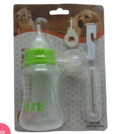 Pet Milk Feeding Bottle | BPA-Free Nursing Bottle with Nipple | For Puppies Kittens & Small Animals