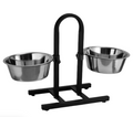 Adjustable Stand U-Shape Slant Pet Feeding Bowl | Elevated Ergonomic Feeder | For Dogs & Cats
