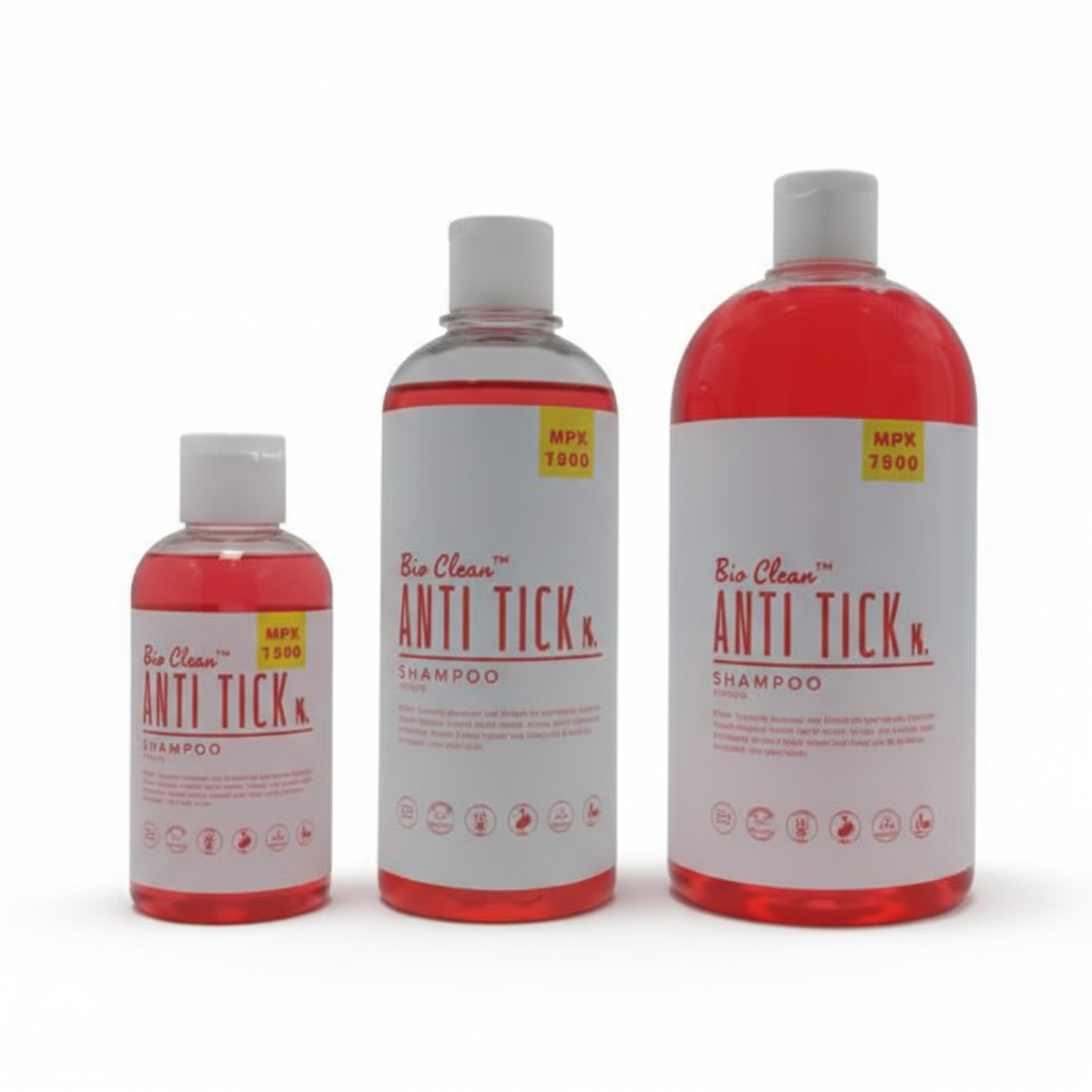 Holy Paws Bio Clean Anti-Tick Dog & Cat Shampoo 1 Litre | Natural Flea & Tick Control Formula | For All Coat Types