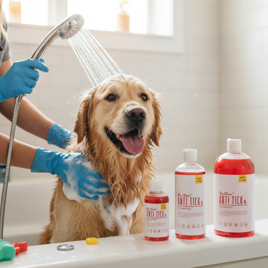 Holy Paws Bio Clean Anti-Tick Dog & Cat Shampoo 200ml | Natural Flea & Tick Control Formula | For All Coat Types