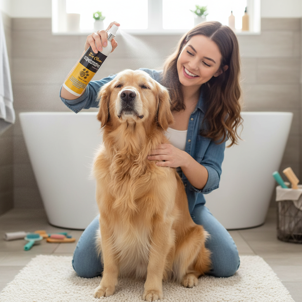Holy Paws Bio Clean Dry Bath Forest Safari 500ml | Waterless No-Rinse Dog & Cat Cleaning Spray | For All Coat Types