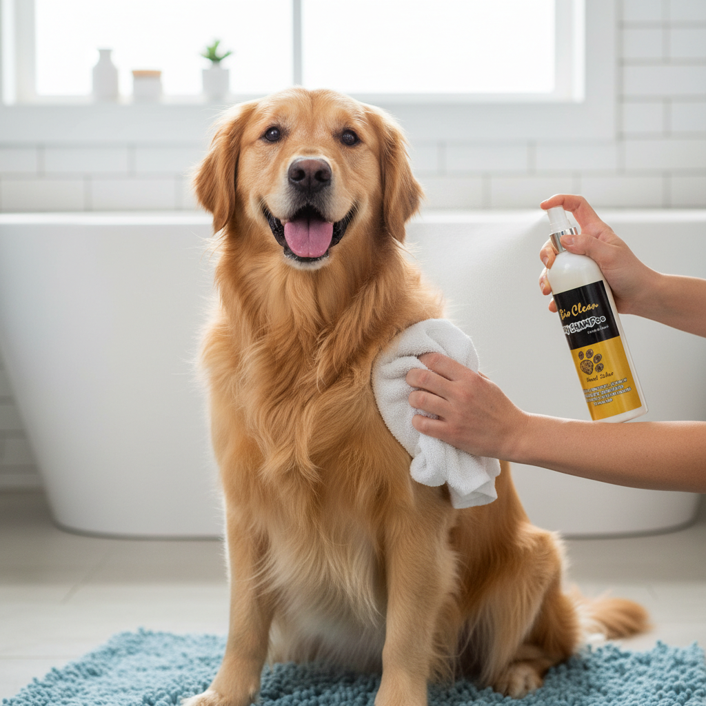 Holy Paws Bio Clean Dry Bath Forest Safari 500ml | Waterless No-Rinse Dog & Cat Cleaning Spray | For All Coat Types