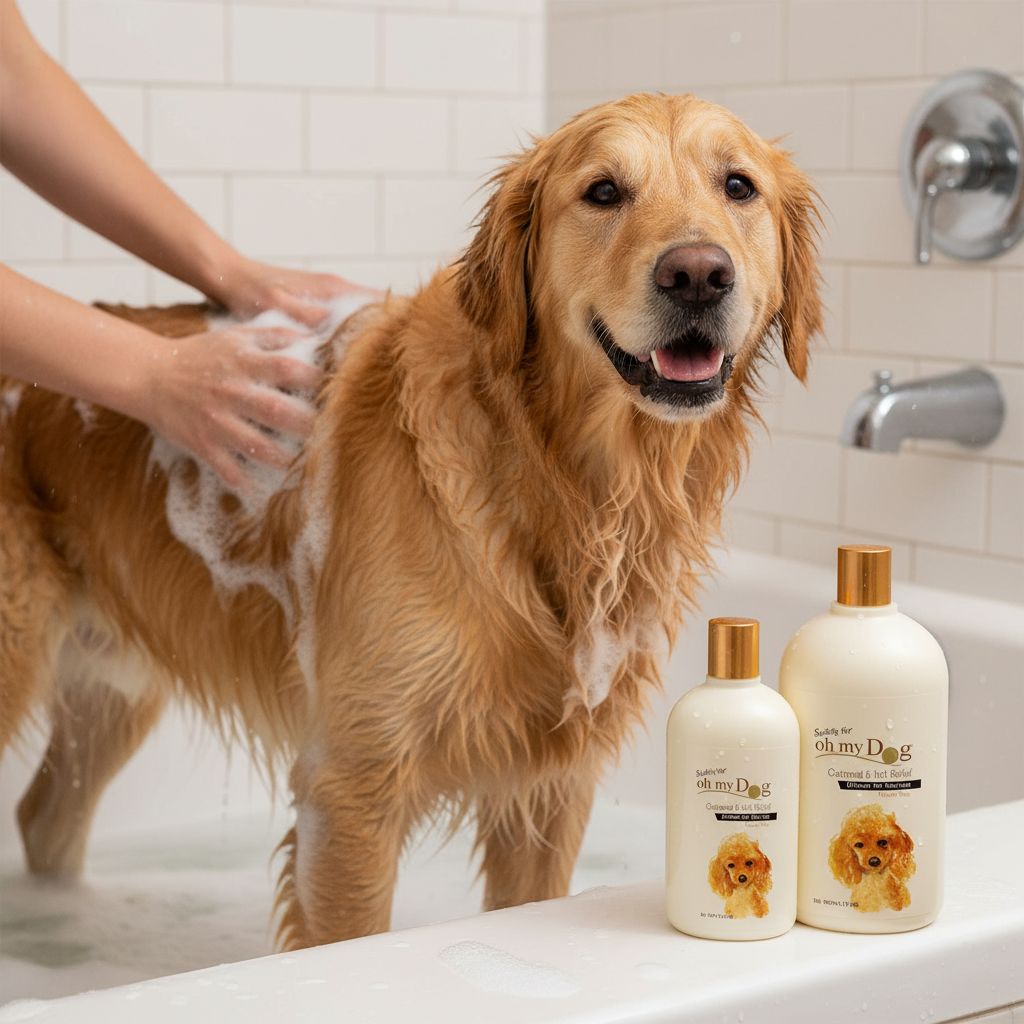 Holy Paws Oh My Dog Oatmeal & Itch Relief Dog Shampoo | Soothing Anti-Itch Moisturising Formula | For Sensitive Skin Dogs