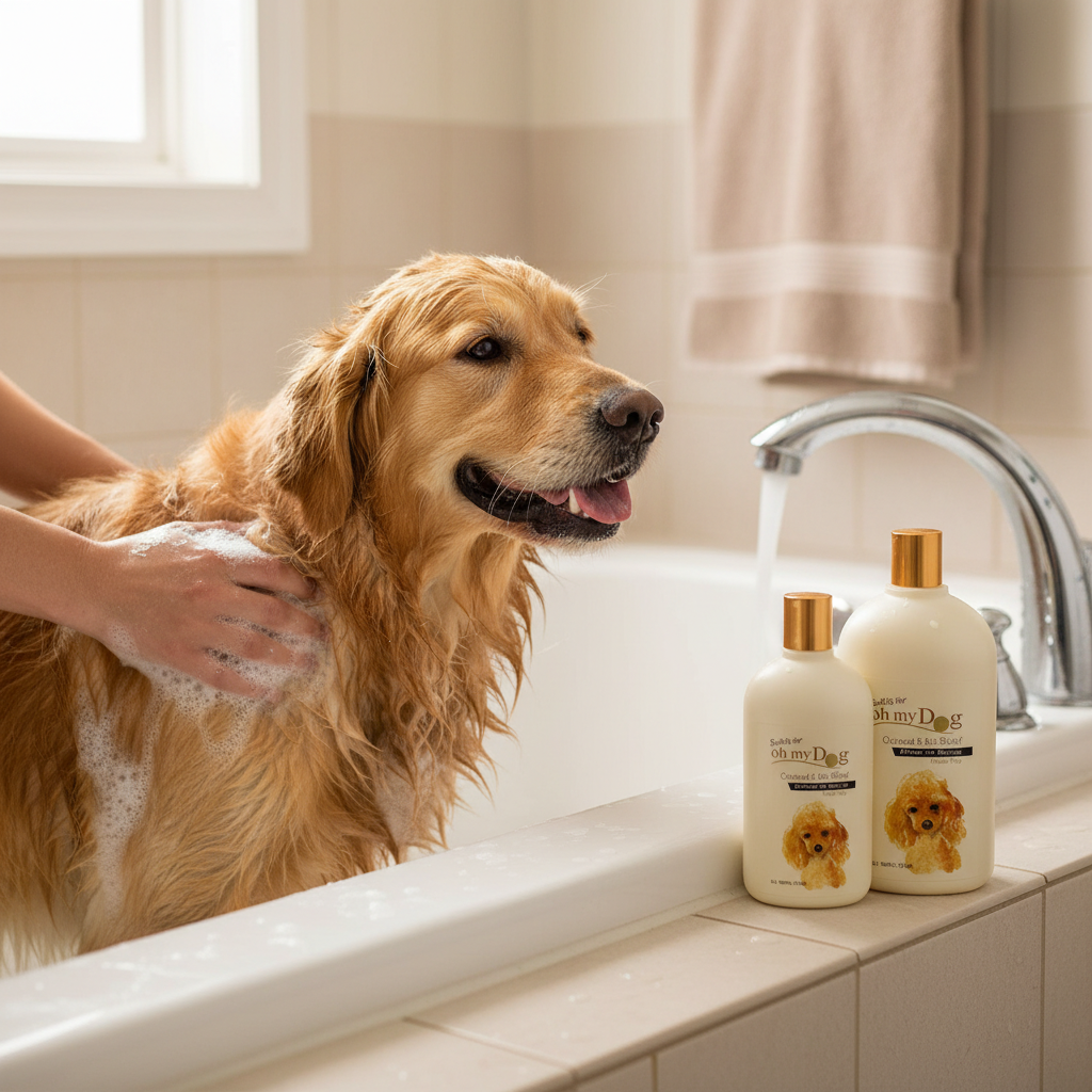 Holy Paws Oh My Dog Oatmeal & Itch Relief Dog Shampoo | Soothing Anti-Itch Moisturising Formula | For Sensitive Skin Dogs
