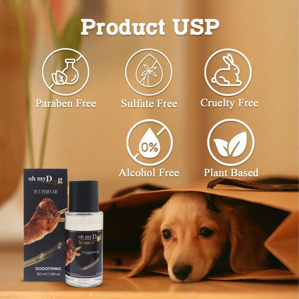 Holy Paws Oh My Dog Pet Perfume | Long-Lasting Alcohol-Free Deodorising Spray Multiple Fragrances | For Dogs & Cats