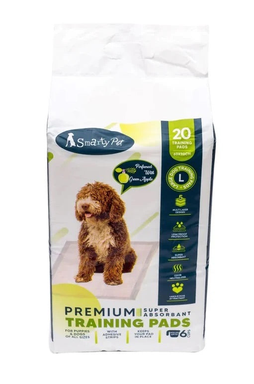 Smartypet Puppy Training Pads | Super Absorbent Leak-Proof Potty Training Floor Pads | For Puppies & Dogs
