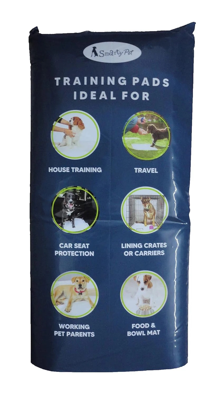 Smartypet Puppy Training Pads | Super Absorbent Leak-Proof Potty Training Floor Pads | For Puppies & Dogs