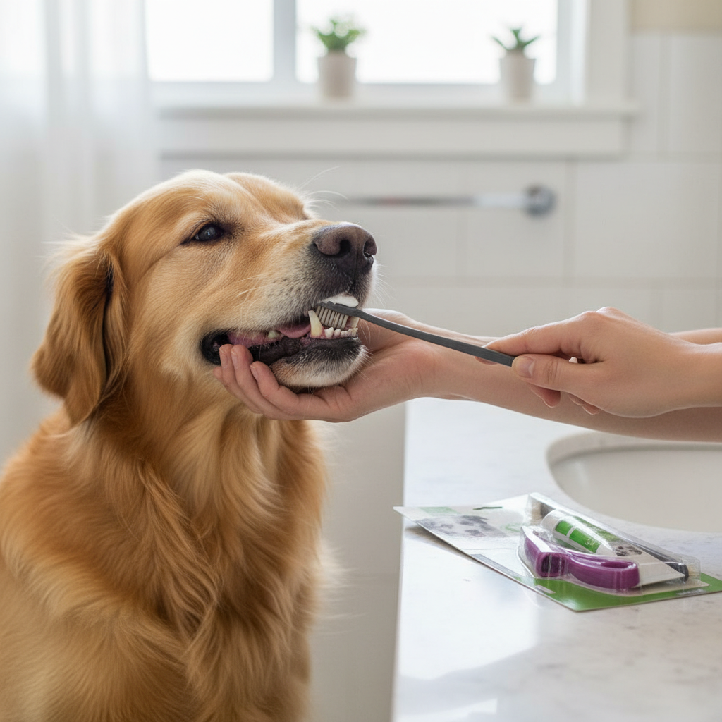 Nunbell Dog & Cat Dental Toothpaste Kit | Enzymatic Oral Care with Toothbrush Flavoured | For All Pets